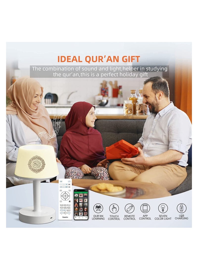 ELTRAZONE Table Lamp Quran Speaker,Muslim Bluetooth Speaker,Digital Bluetooth Speaker with Bluetooth Remote&Mobile App Night Light Desk Lamp for Kids - Image 5