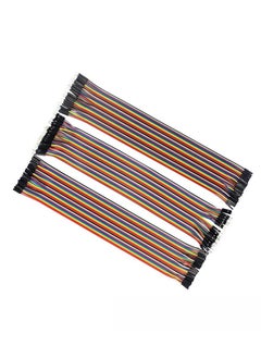 Generic 120pcs 20cm Multicolored Dupont Wire 40pin Male to Female, 40pin Male to Male, 40pin Female to Female Breadboard Jumper Ribbon Cables Kit Compatible with Arduino Projects  - Image 1