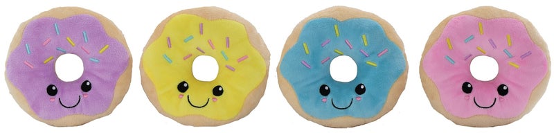 iscream Play with Your Food! Box of Donuts Fleece Play Pillow Set with Embroidered Accents - Image 3