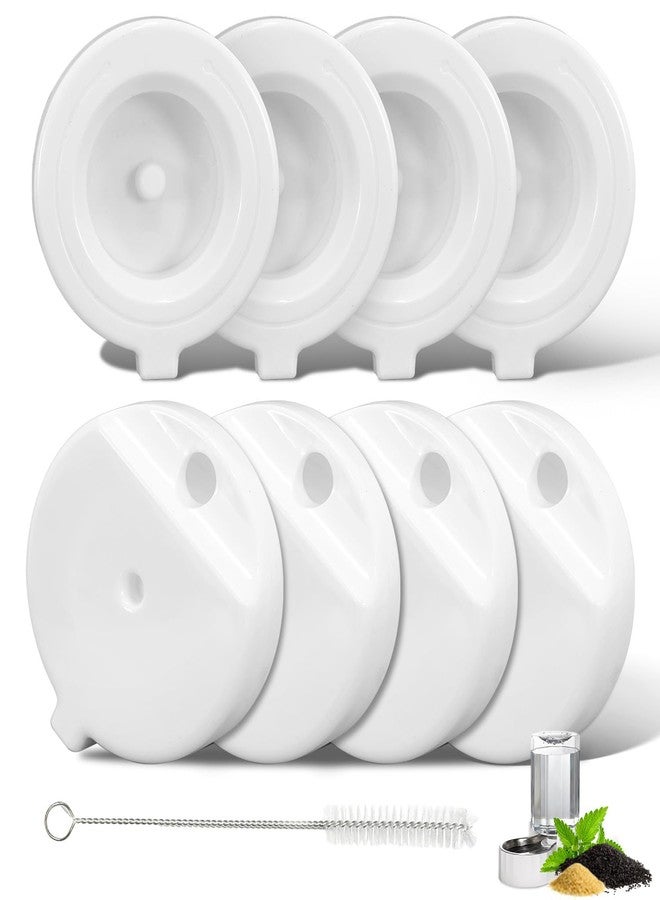 Baofum 8Pcs Gravity Pet Water Fountain Filters, Automatic Pet Waterer Replacement Filters for 3.6L/4.6L/6L/8L Dog Water Dispenser(8 Filters with 1Brush) - Image 1