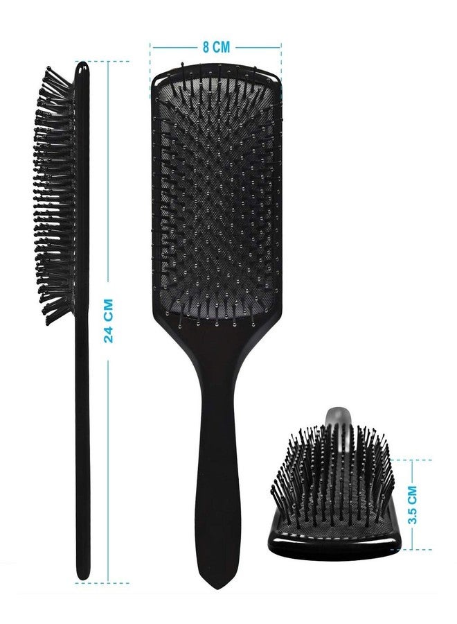 E-DUNIA Professional Smart Look Big Hair Paddle Rectangular Cushion Brush(1) & Hair Brush For Blow Drying Roller Hair Brush (2) [ Pack Of 3 ] - Image 3