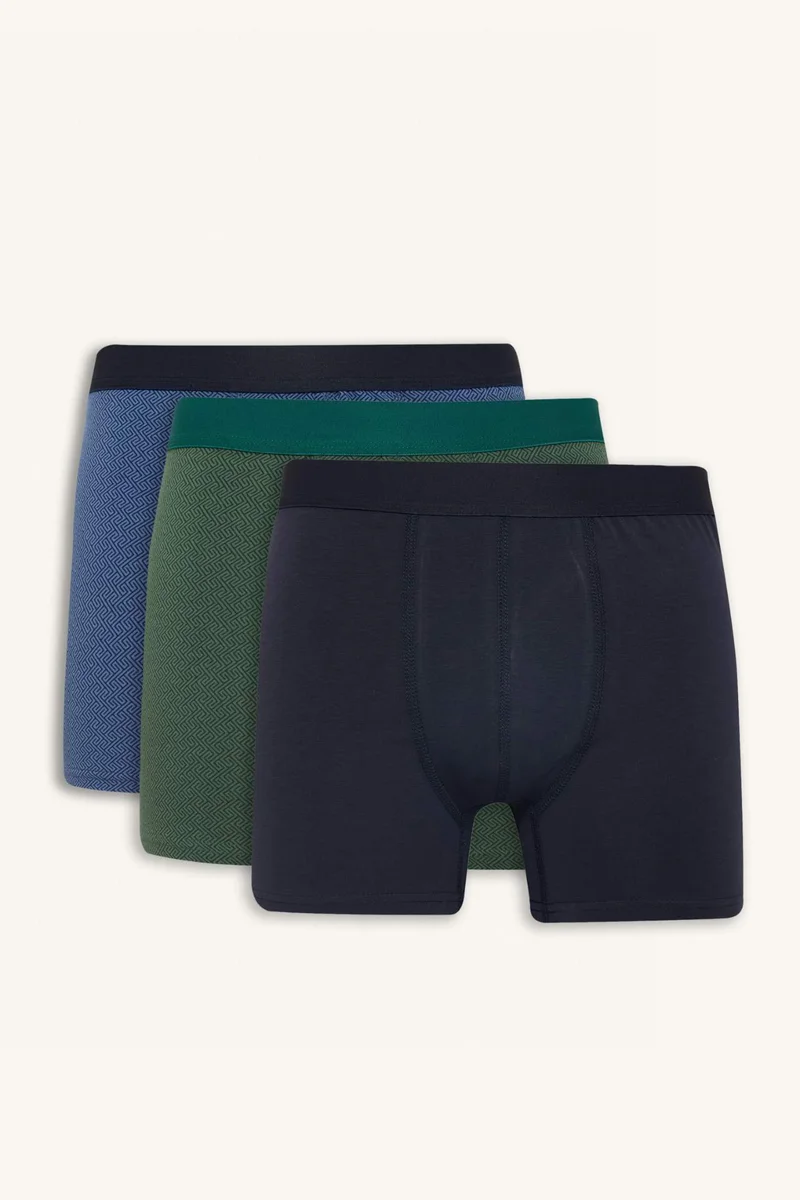 ديفاكتو Regular Fit Ethnic Print 3 piece Boxer
