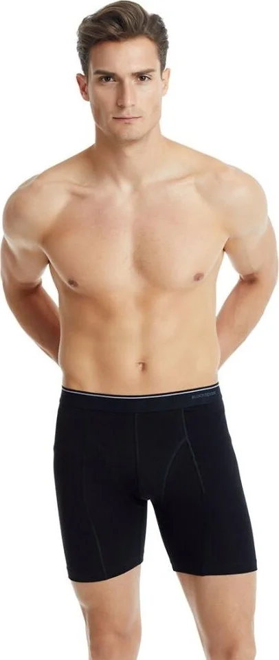 بلاك سباد Tender Cotton Plus Size Black Boxer C6T1N2O9