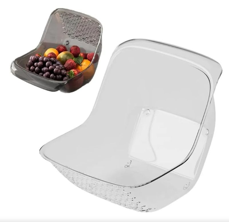 HOMENITY® - Multi-Functional Drain Basket,Fruit Strainer & Washing Basket Bowl with Kitchen Sink Food Catcher Drainer Fruit Rinser Vegetable Washing Filter Bowl - Image 3