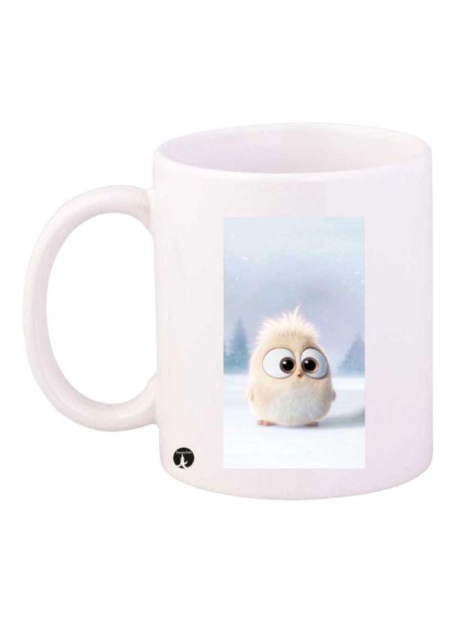 RKN Bird Printed Mug White/Blue - Image 1