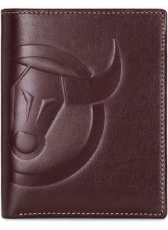 Contacts Slim Wallet for Men RFID Blocking Genuine Leather Minimalist Front Pocket Wallets for Men - Brown…