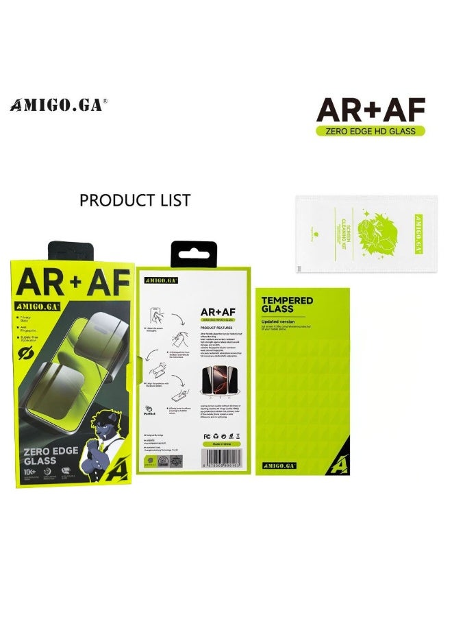 Amigo.Ga Privacy Screen Protector for iPhone 15 Pro Max 6.7-inch, 9H Hardness Tempered Glass Film [Anti-Scratch] [No Bubbles] Anti-Spy Full Coverage Screen Protector for iPhone 15 Pro Max - Image 3