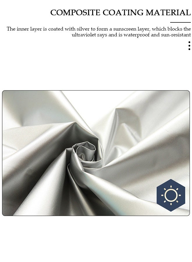 DUNISO Thick Fabric Washing Machine Cover Waterproof Dustproof Sunscreen Durable Washer Cover with Smooth Zipper and Velcro for Laundry Kitchen Home XL - Image 3