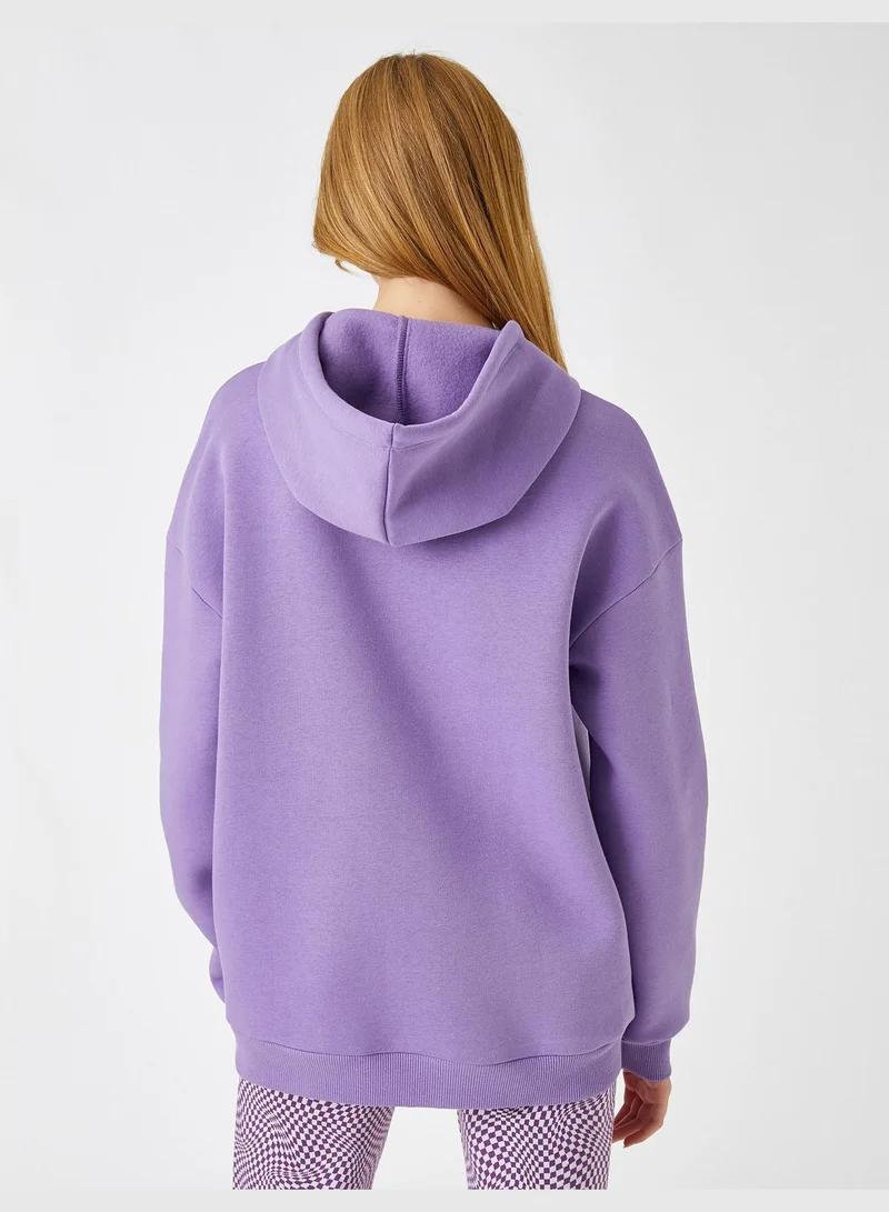 KOTON Oversized Sweatshirt Anime Printed