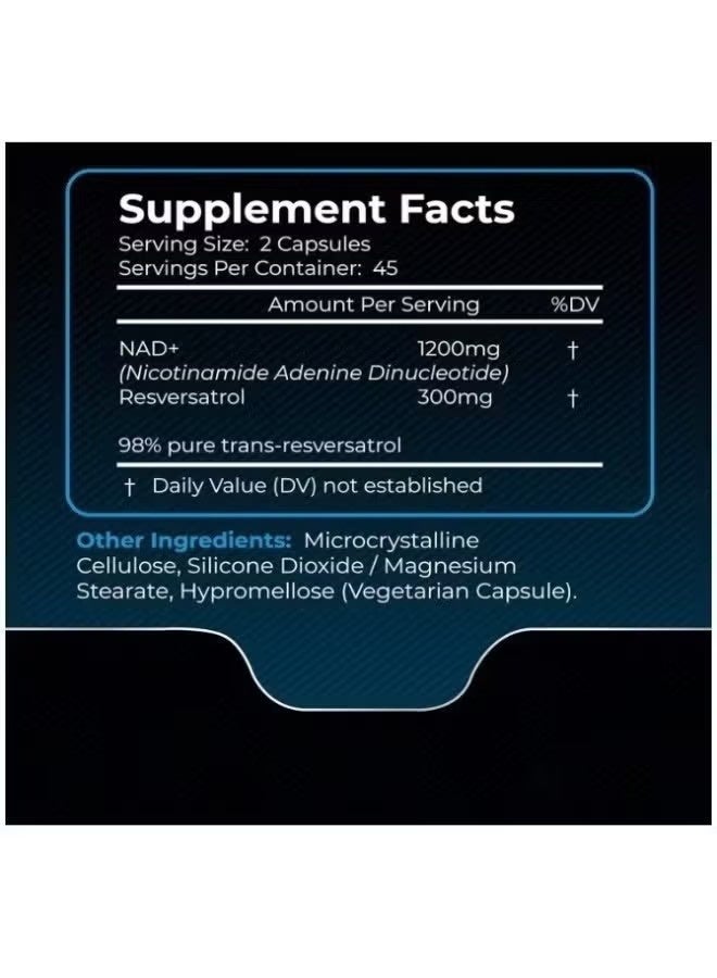 فوز اليوم مكمل غذائي ليبوزومي NAD+ بتركيز 1500 ملغ مع ريسفيراترول | قوة فائقة 90 كبسولة | يدعم صحة الخلايا والطاقة ومكافحة الشيخوخة - Image 4