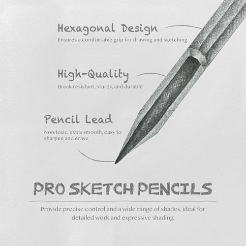 COLOUR BLOCK Drawing Pencils & Kits-Art Supplies for Kids, Teens, Adults-Colored Pencils, Charcoal, Pastels, Sketch Books for Artists, Anime Drawing, Architecture - Image 4