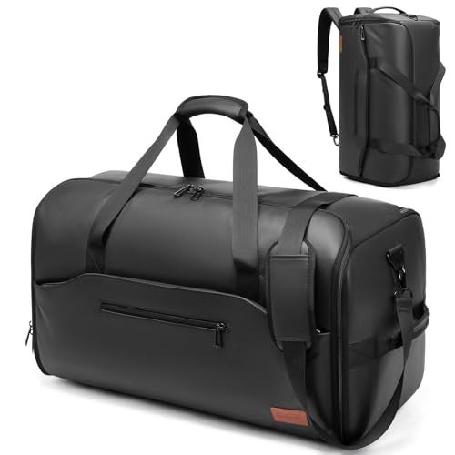 Moulyan Garment Bags for Travel,45L Carry on Convertible Garment Duffle bag for Men Women - 3 in 1 Hanging Suit Travel Bag with Shoulder Strap - Image 1