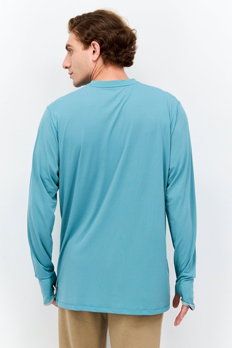 Eddie Bauer Men Sportswear Fit Brand Logo Training T-Shirt, Green  - Image 3