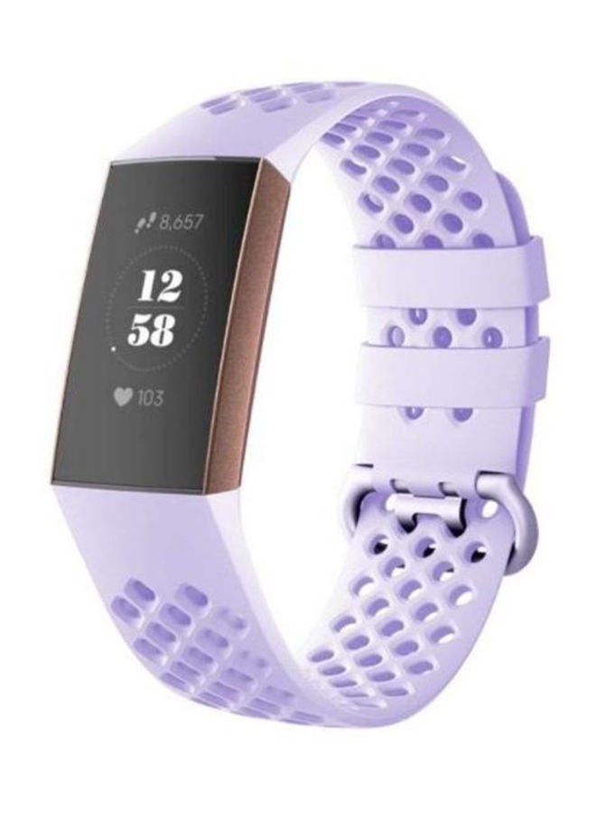 NIBEMINENT Fitbit Charge 3 Silicone Smartwatch Band Bracelet Wrist Strap Men Women Replacement Sport 