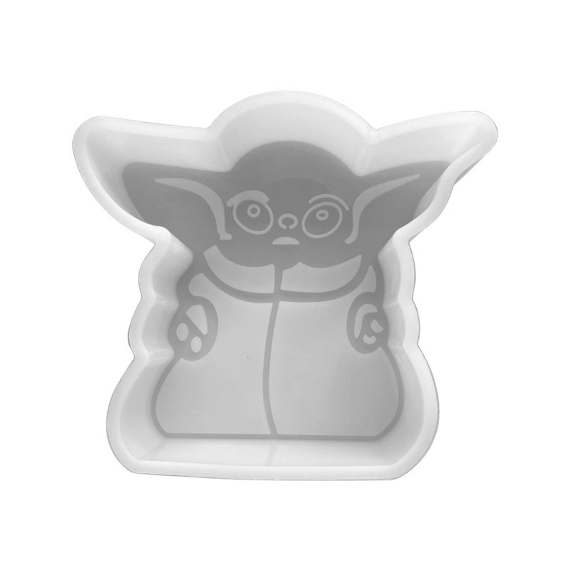 Baby Yo Da Silicone Freshie Mold  Size 425 Wide x 375 Long x 1 Deep  Car Freshie  Yo Da Design for Freshie Soap Resin Candles