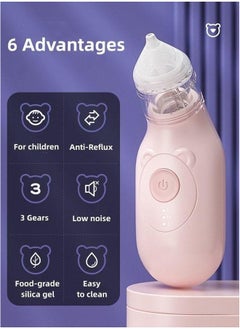 NIBEMINENT High Quality Automatic Baby Nasal Aspirator with Power Suction Heads Electric Nose Cleaner  - Image 5