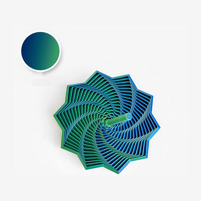 general 12cm 3D Printed Decagonal Radish Tower Finger Stress Relief Spiral Toy for Children - Image 2