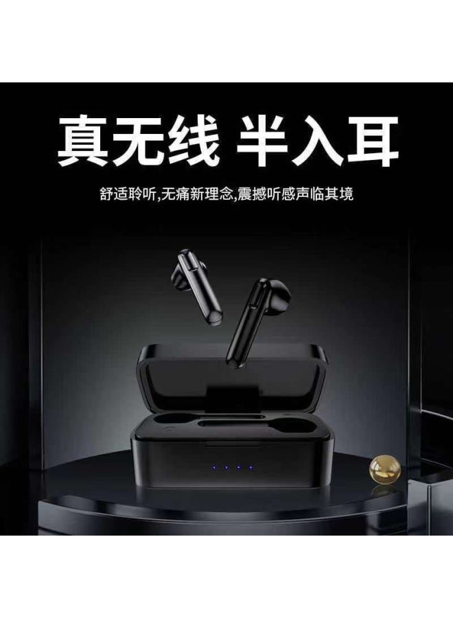 Neutral Tws Semi-in-ear Wireless Bluetooth Headset Double Microphone Intelligent Noise Reduction Game Low Latency Sports Long Endurance Private Model - Image 3