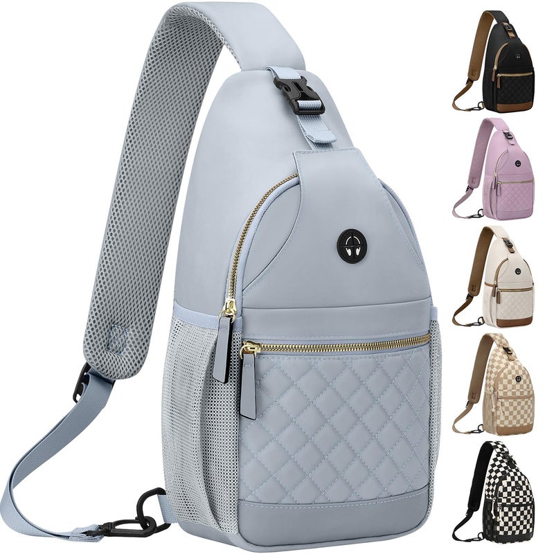 Vankor Small Crossbody Purses Bags for Women Men Travel, Chest Sling Bag Women Casual Cross Body Bag for Woman Sling Backpack Blue - Image 1