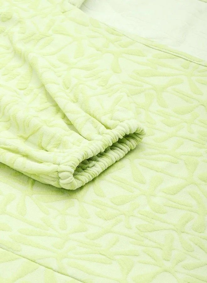 Freehand  Women Fit and Flared Textured Square Neck Long Sleeve Midi Dress for Women | Best Price UAE