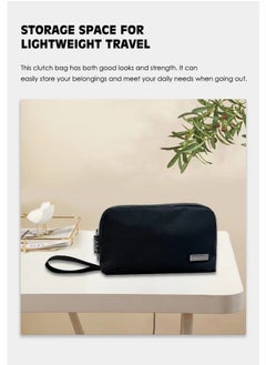Lenyes Unisex Handbag Gadget Organizer Pouch Multi Pockets Durable Premium Waterproof Clutch Casual Bag for Business Daily Use Mini Handbag 5 Compartment Storage Model LB518  - Image 2