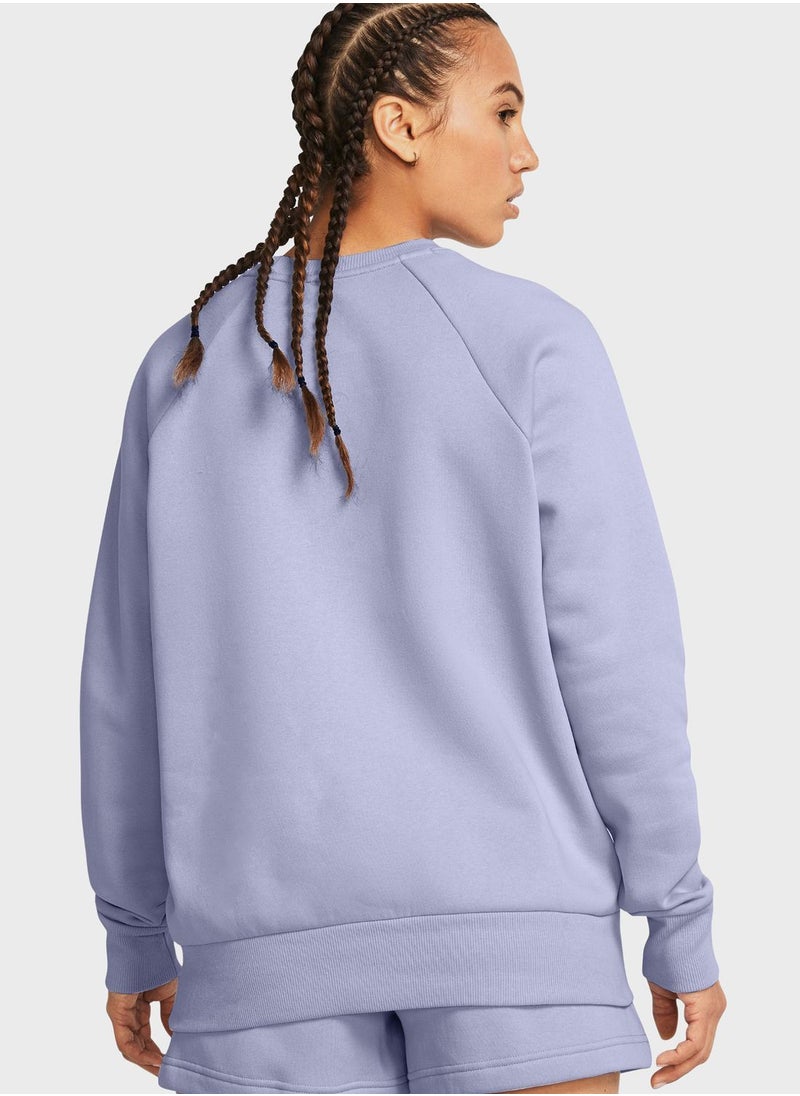 UNDER ARMOUR - Rival Fleece Crew Neck Sweatshirt - Image 1