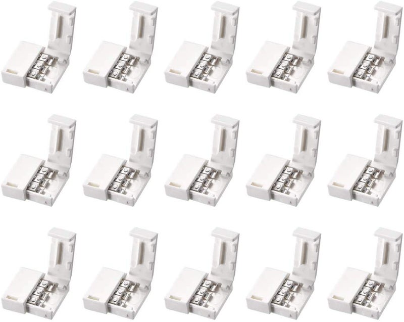 Protium LED Strip Snap Connector for 3 pin type of adddressable LED strips (Streight 10mm Wide) Pack of 10 Pieces, Connect strip to Strip - Image 2