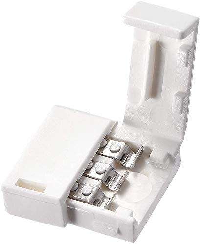 Protium LED Strip Snap Connector for 3 pin type of adddressable LED strips (Streight 10mm Wide) Pack of 10 Pieces, Connect strip to Strip - Image 1