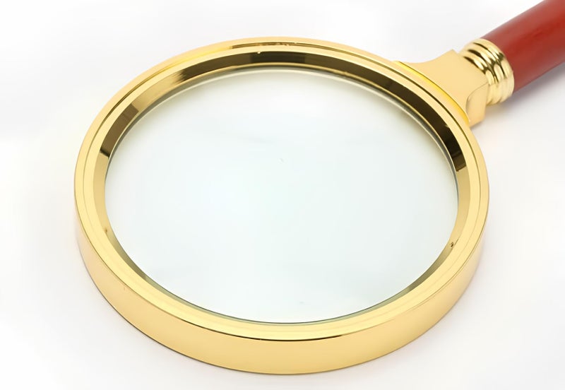 20X HD Magnifying Glass Full Size90mm for Desktop Collectors Youth and The Elderly Free Bonus 3 Credit Card Sized Magnifiers for Shopping or dosing Medicine 396 Value
