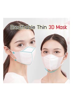 MALPURWALA 3D Protective Face Mask for Adults with Elastic Ear loop (20pcs/box) Classy Black  - Image 4