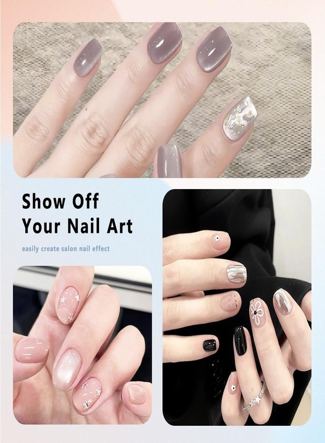 ELLEWIN Nail Tips Clear False Nails Full Cover for Acrylic Nails Kit Pre-Shape for Salon Home DIY Gifts transparent-480pcs - Image 3
