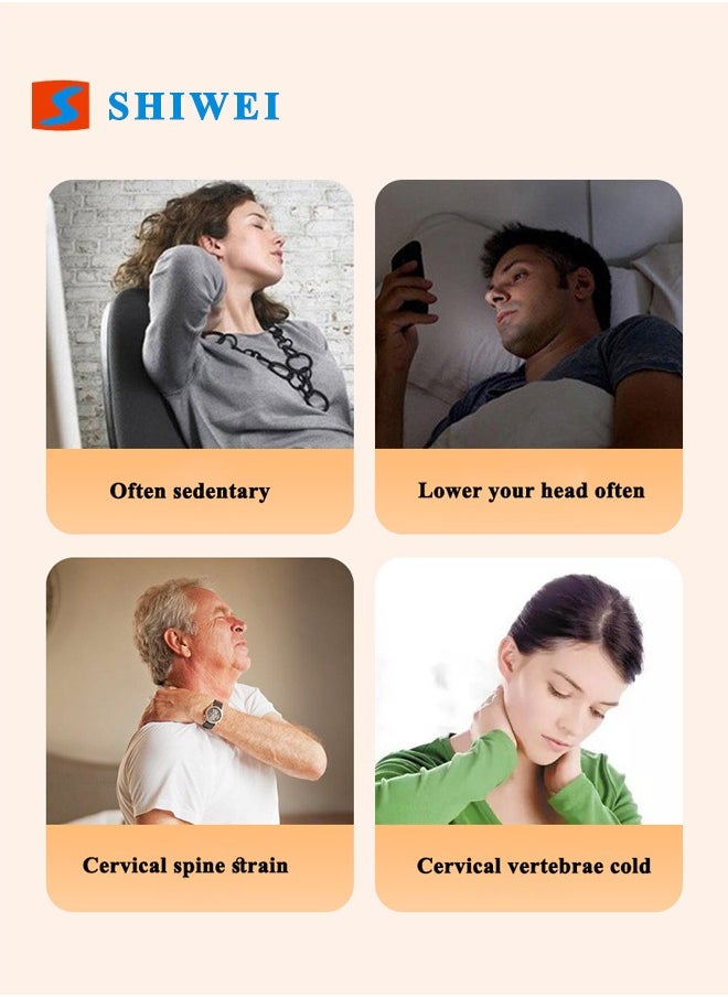 SHIWEI Wormwood Self Heating Neck Brace for Men Women, Adjustable Neck Wrap Protector, Neck Support Neck Warmer Neck Protector for Neck Arthritis Migraine Headaches Shoulders Back Spinal Pain Relief Therapy  - Image 5