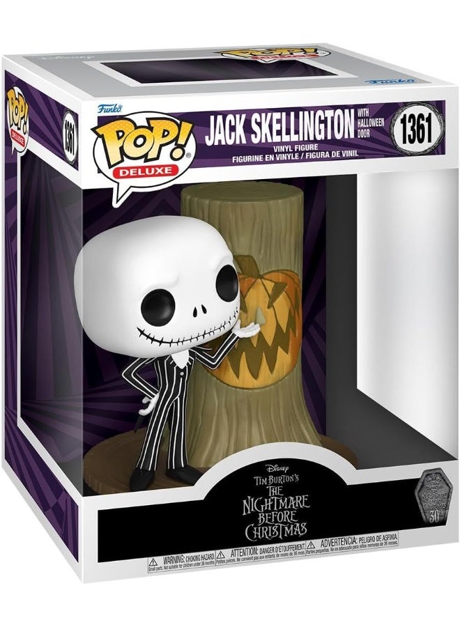 Funko Funko POP! Deluxe: Disney the Nightmare Before Christmas 30th - Jack Skellington With H.Town Door - Collectable Vinyl Figure  - Image 3