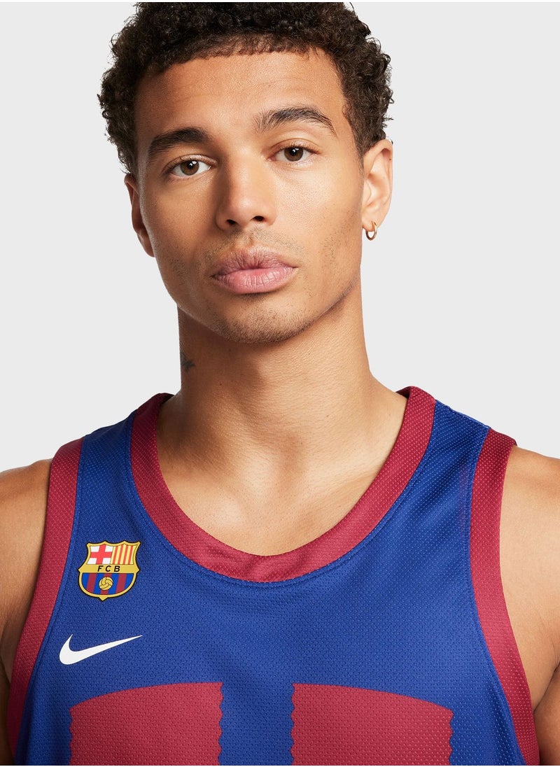 Nike - Fc Barcelona Dri-Fit Replica Home Jersey - Image 1