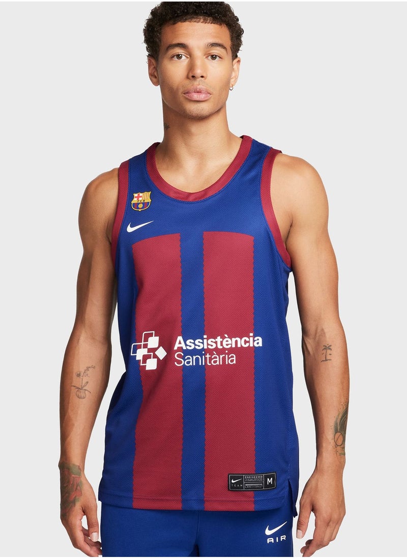Nike - Fc Barcelona Dri-Fit Replica Home Jersey - Image 1