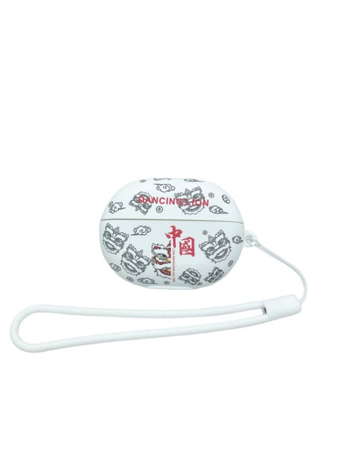 For HuaweiFreebuds Pro3/2 Wireless Bluetooth Headset Cartoon Creative Se3/4i/5i/Pro Soft-Color:Soft Case Lanyard-White Bottom China-Model:Universal For HuaweiFreebuds Pro3/pro4 (protective Case)