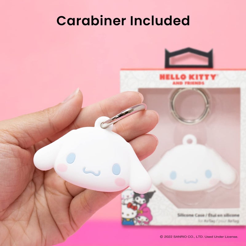 iFace Sanrio Friends Special Edition Silicone Protective Cover [ Compatible with Apple AirTag/AirTag 2][Cute Character Case Holder] [Carabiner Keychain Clip Included] - Cinnamoroll - Image 4