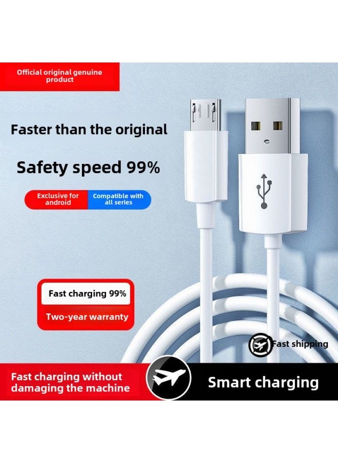 Generic - Android Data Cable Fast Charging For Huawei Mobile Phone Charging OPP0 Millet Vivo Charger 4a Flash Charging Usb Cable-Color:Authentic Android Micro Speed 99%_brand Guarantee: 2-pack 1.5m Two-year Warranty - Image 1