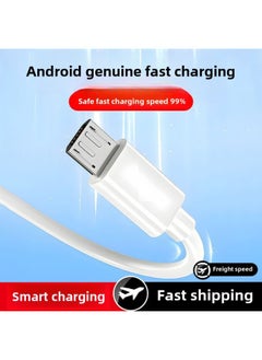 Android Data Cable Fast Charging For Huawei Mobile Phone Charging OPP0 Millet Vivo Charger 4a Flash Charging Usb Cable-Color:Authentic Android Micro Speed 99%_brand Guarantee: 2-pack 1.5m Two-year Warranty