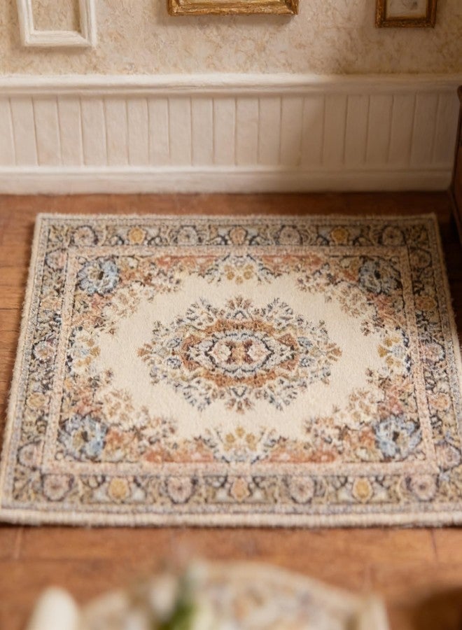 Essivox 1/12 Scale Miniature Dollhouse Silk Woven Rug, 10 x 15cm Home Decor Accessory for Dolls House - Image 3