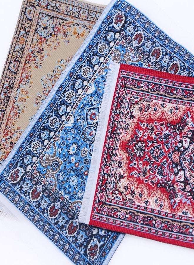 Essivox 1/12 Scale Miniature Dollhouse Silk Woven Rug, 10 x 15cm Home Decor Accessory for Dolls House - Image 5