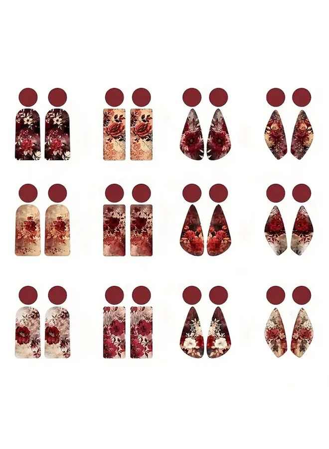Vintage Rose Clay Water Soluble Transfer Paper Style PY0367 For DIY Jewelry Making - Image 1