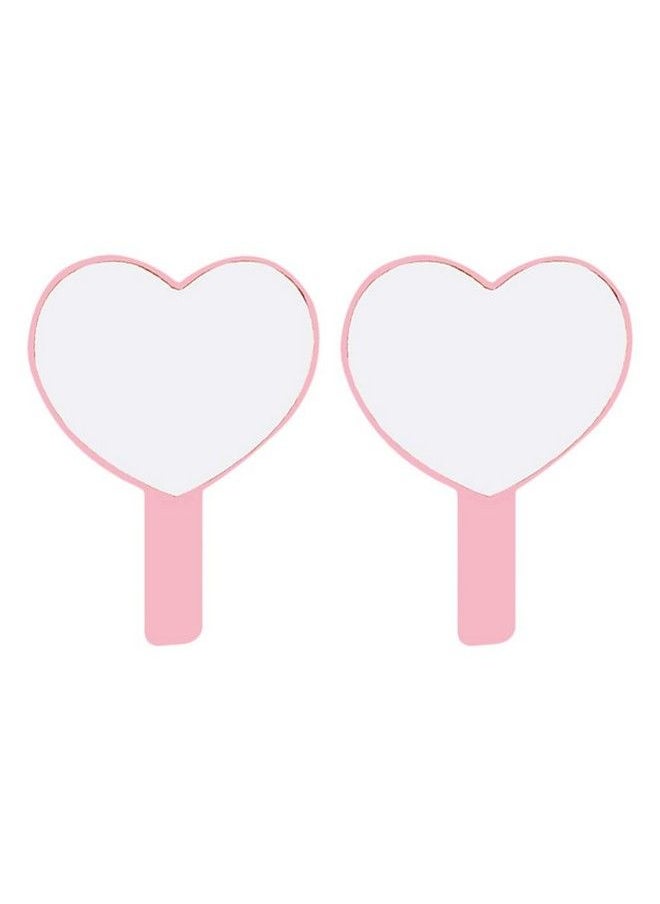 HEALLILY Mens Metal Wallets Vintage Handheld Mirror Foldable Single Sided Makeup Mirror Antique Embossed Flower Hand Holding Mirror For Women Ladies Color Pocket Mirror  - Image 2