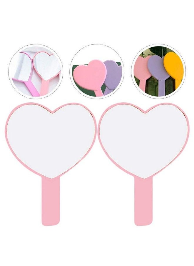HEALLILY Mens Metal Wallets Vintage Handheld Mirror Foldable Single Sided Makeup Mirror Antique Embossed Flower Hand Holding Mirror For Women Ladies Color Pocket Mirror  - Image 5