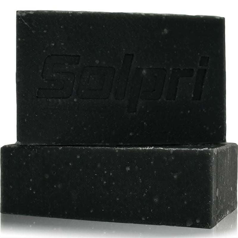 Shield Exfoliating Charcoal Soap Bar for Athletes Foot with Lemongrass Tea Tree 4 oz TwoPack