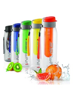 Cello Infuse Plastic Water Bottle with Infuser, 800ml, Set of 2, Assorted  - Image 1