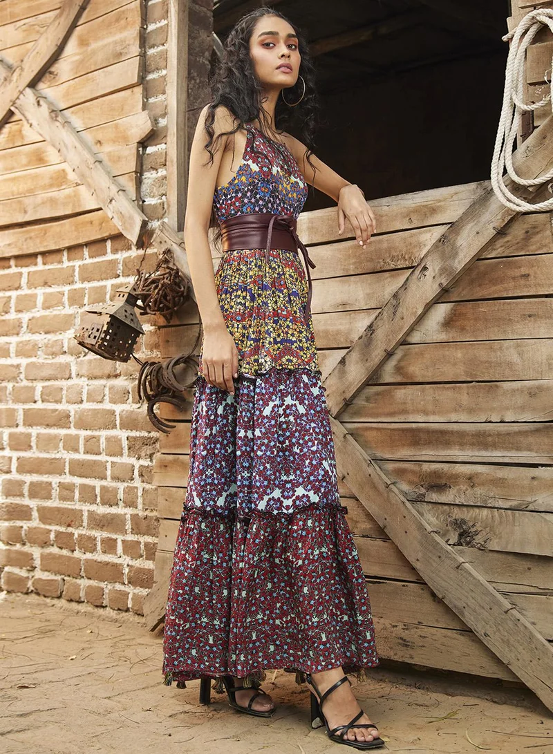 COBALT VIOLET MAXI DRESS