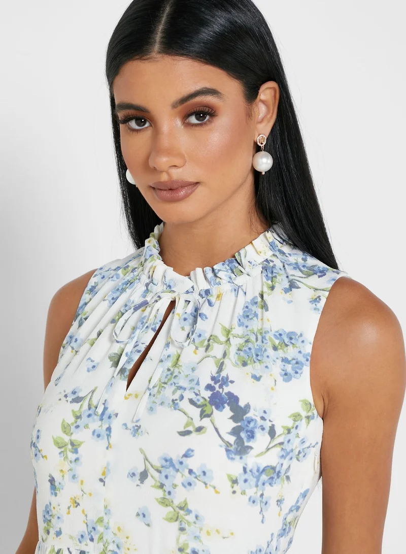 Lauren Ralph Lauren Gretta Layered Printed Dress