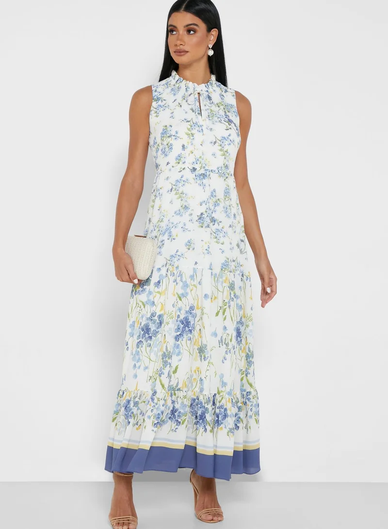 Lauren Ralph Lauren Gretta Layered Printed Dress