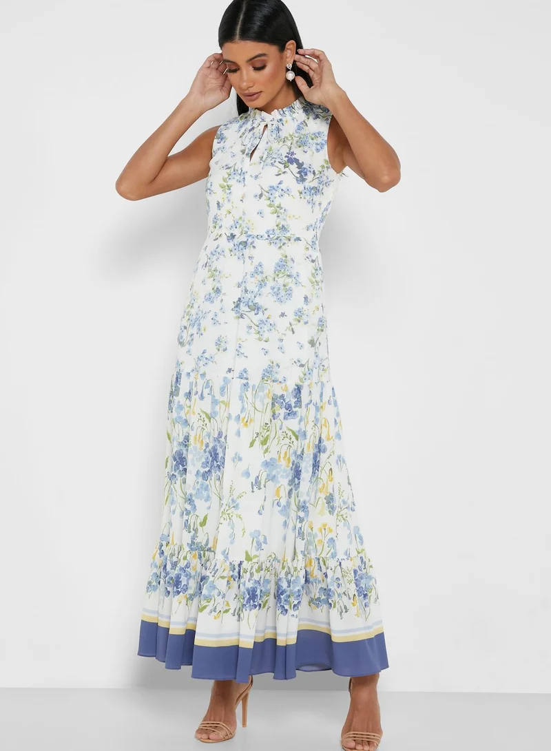 Lauren Ralph Lauren Gretta Layered Printed Dress
